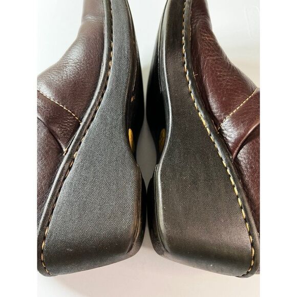 Born Leather Slip On Mules Clogs. Brown. Size 7/ Eur 38 - Picture 10 of 14